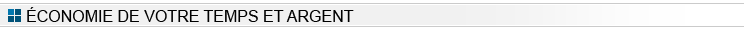 conomie de votre temps et argent