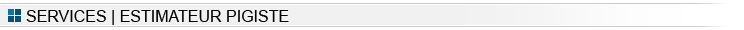 Services | Estimateur pigiste